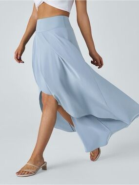 NWT Halara Breezeful High Waisted High Low Ruffle 2-in-1 Skirt, Sz M